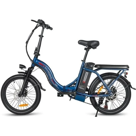 SAMEBIKE CY20 Sammenklappelig Elcykel, 20", Mørkeblå
