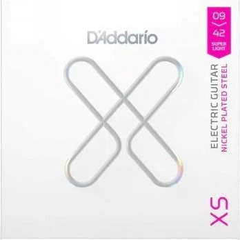 D'Addario XS Super Light 9-42 Elguitarstrenge - 6 stk.
