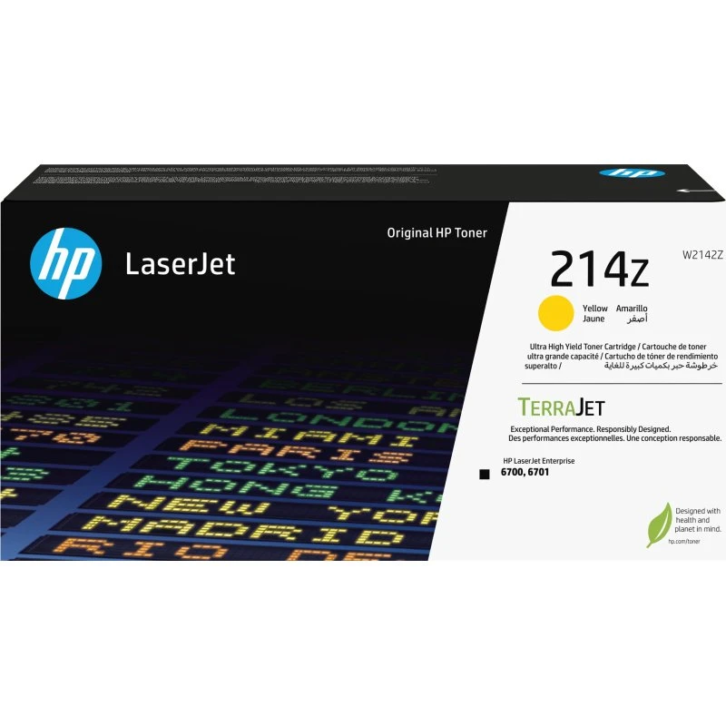 HP 214Z Gul Toner W2142Z - 26.000 sider