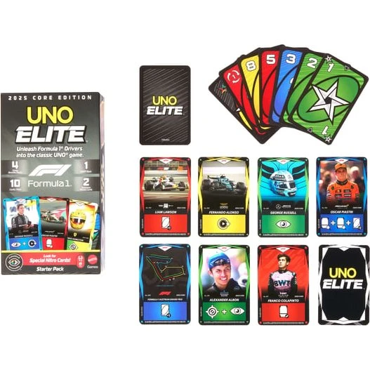Mattel UNO Elite Formula 1 2025 Core Edition Starter Pack