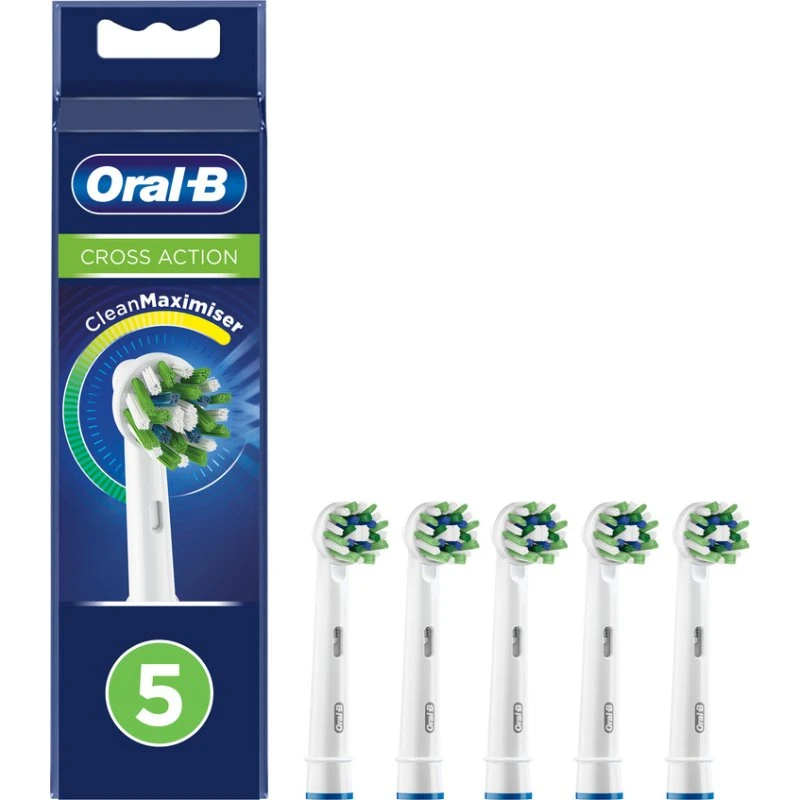Oral-B Pro CrossAction tandbørstehoveder 5 stk - Hvid