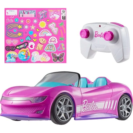 Hot Wheels Barbie RC Convertible Vehicle - Lyserød