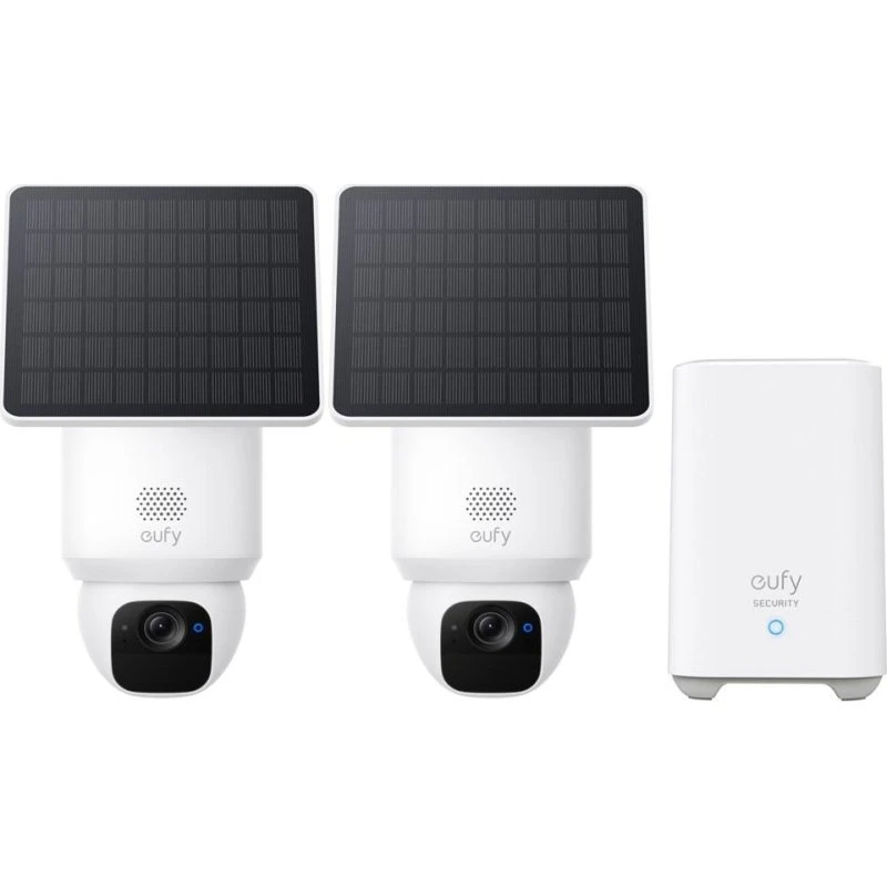 Eufy SoloCam E30 (2-pak) + Homebase 2 - Trådløst Udendørskamera