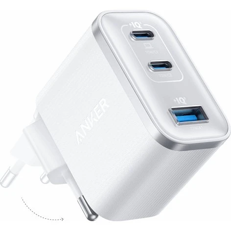 Anker Nano Charger 70W 3-Port USB-C - Hvid