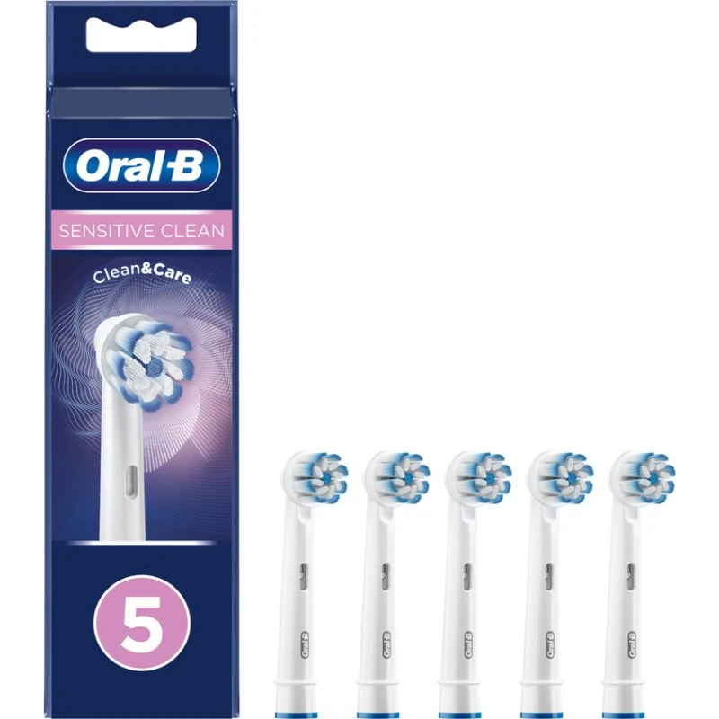 Oral-B Pro Sensitive Clean tandbørstehoveder 5 stk (hvid)
