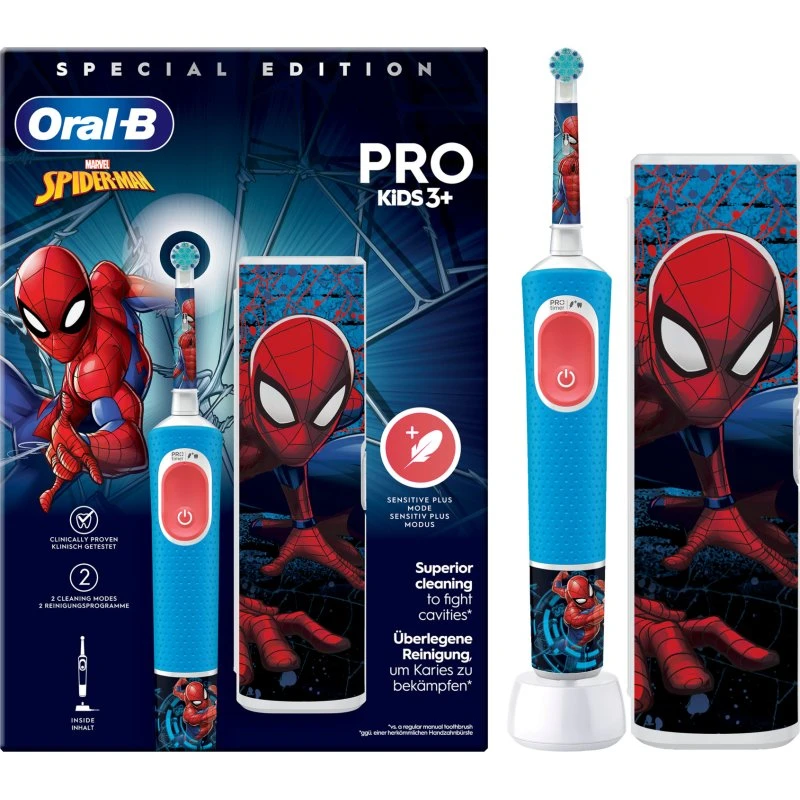 Oral-B Vitality Pro Kids Spiderman eltandbørste 3+