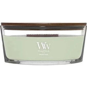 Woodwick Ethereal Haze duftlys med trævæge, 473 ml