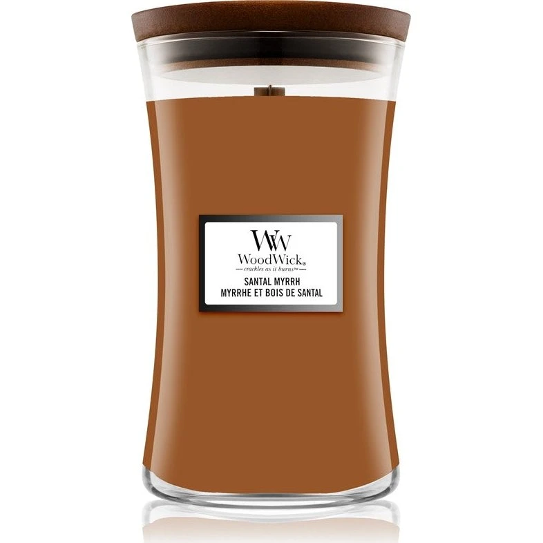 Woodwick Mirra Santal duftlys i vase - 609 g