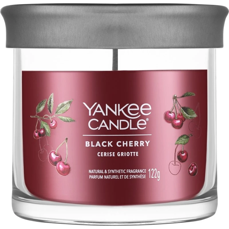 Yankee Candle Black Cherry Signature Tumbler Lys - 122g