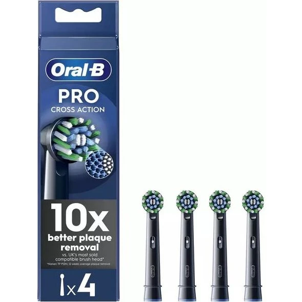 Oral-B CrossAction 4-pak sort (til Vitality Pro)