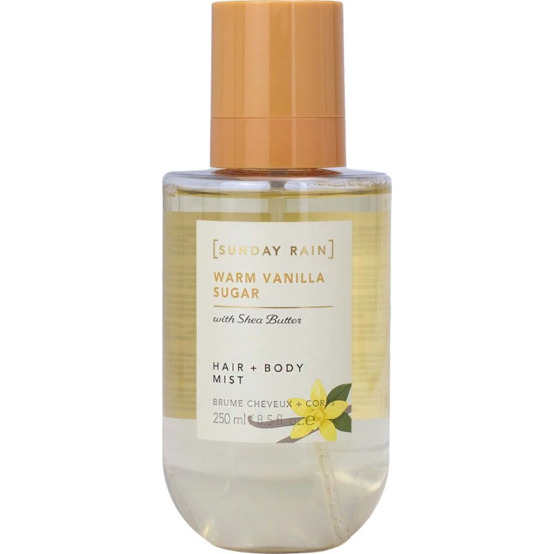 Sunday Rain Hair + Body Mist Warm Vanilla Sugar 250 ml