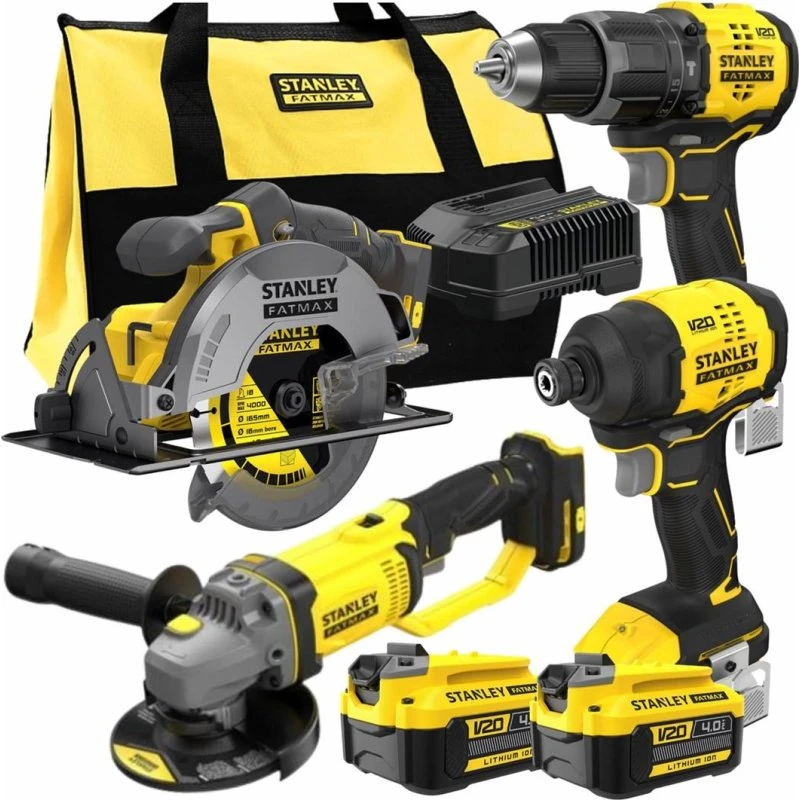 STANLEY SFMCK459M2S Elværktøjssæt - 4 dele med batterier