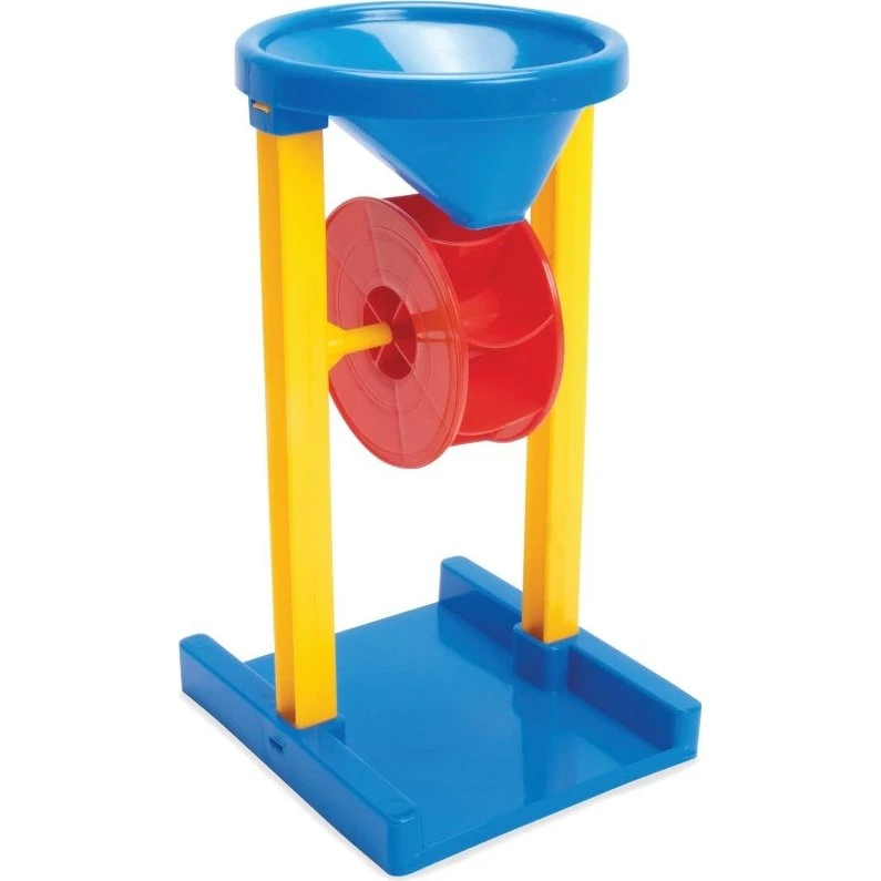 Dantoy sandmølle H:27 cm, blå/rød