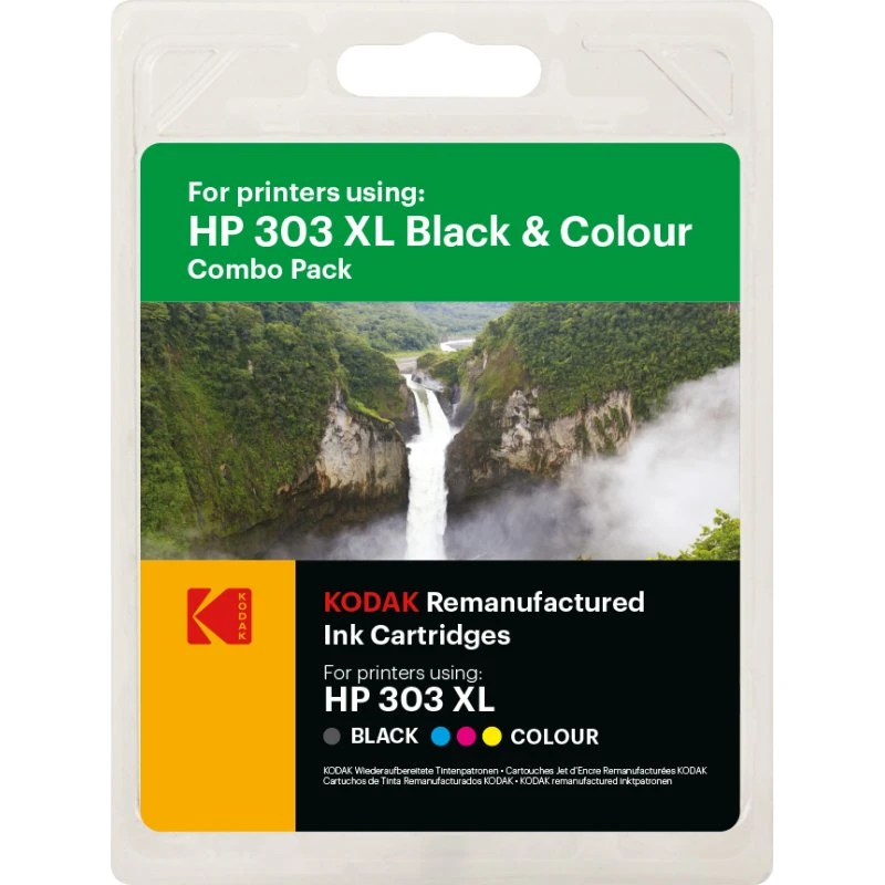 Kodak 303XL (3YN10AE) Value Pack til HP - Sort, Cyan, Magenta