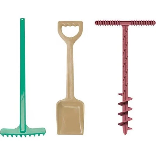 Blue Marine Toys Sand- og gravesæt – 3 dele i genanvendt plast