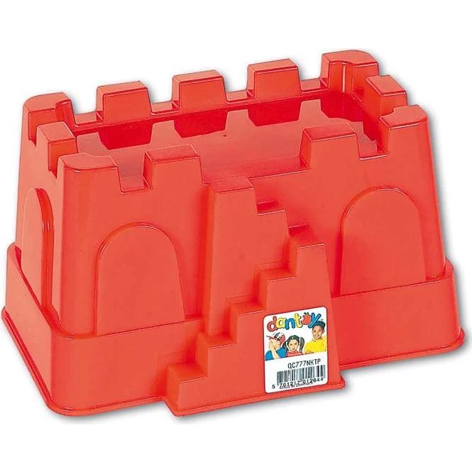 Dantoy Sandslot Fæstning sandform 12,5 cm - rød/blå