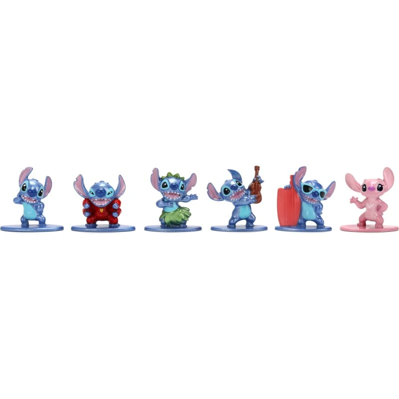 Jada Toys Disney Stitch Nano Diorama - 6 metalfigurer