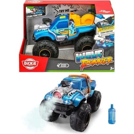 Dickie Toys Wave Runner monstertruck med lys, lyd og damp