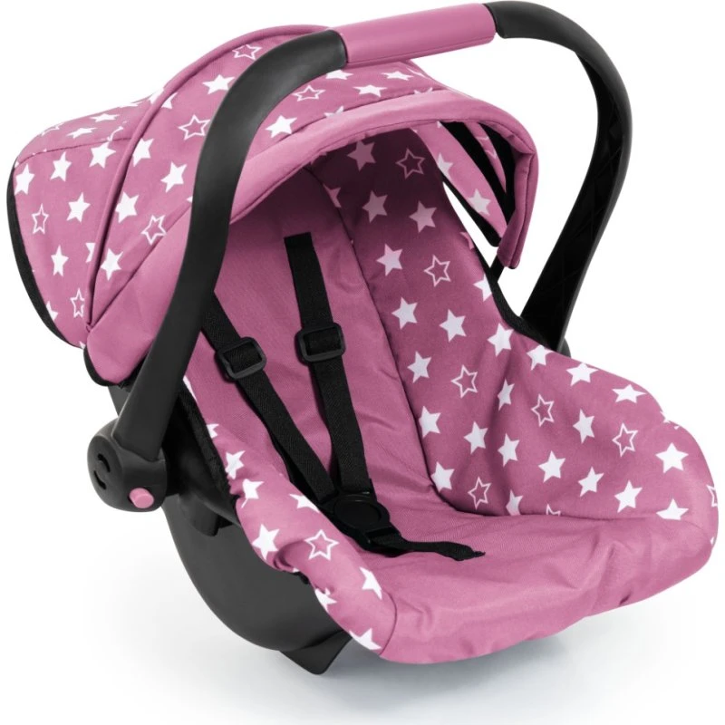 Bayer Design Deluxe Dukkeautostol med solskygge, Pink