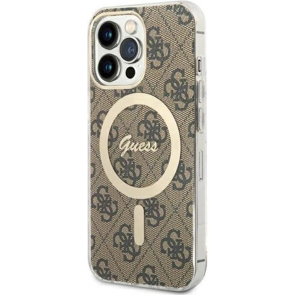 GUESS 4G MagSafe Hardcase til iPhone 13/13 Pro - Brun