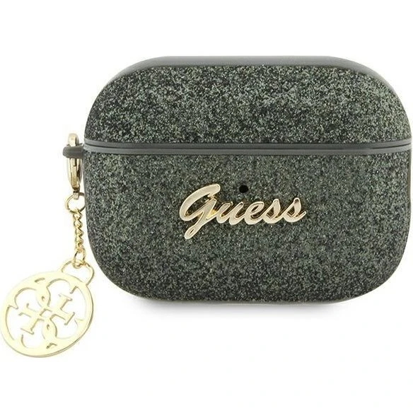 Guess GUAP2GLGSHA AirPods Pro 2 Cover Green/Kaki Glitter Flake