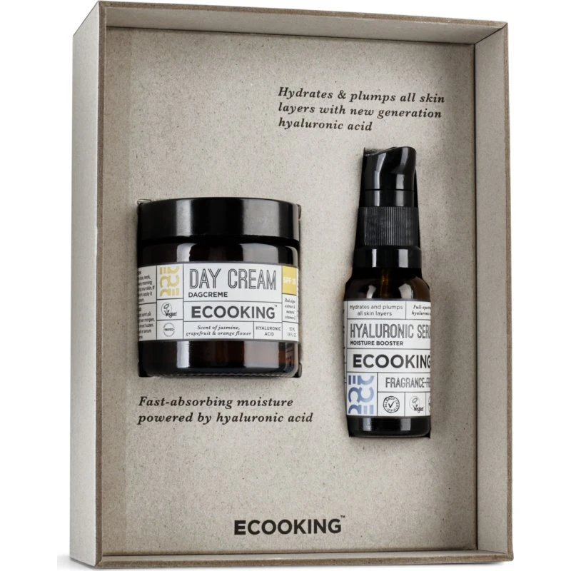 Ecooking Plump & Protect SPF20 – Gavesæt (serum + dagcreme)