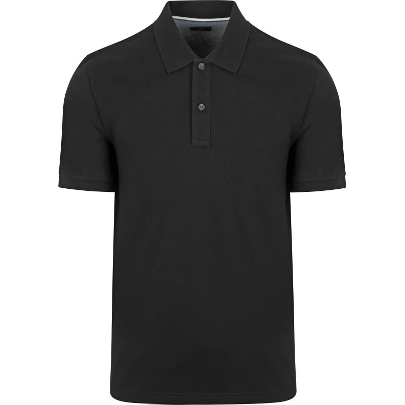 OLYMP Poloshirt i piqué, sort, 3XL