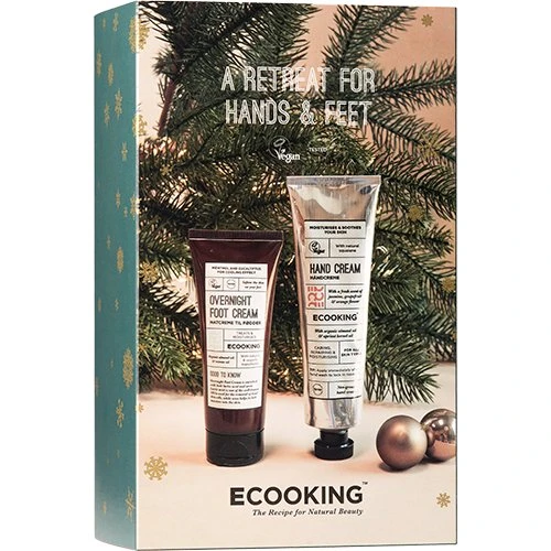 Ecooking Hand & Feet Set i træboks 75/75 ml
