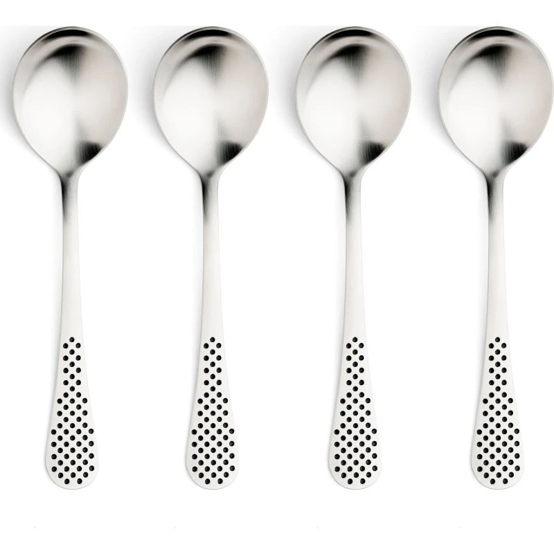 Global Suppeske 18,4 cm, rustfrit stål, 4 stk.