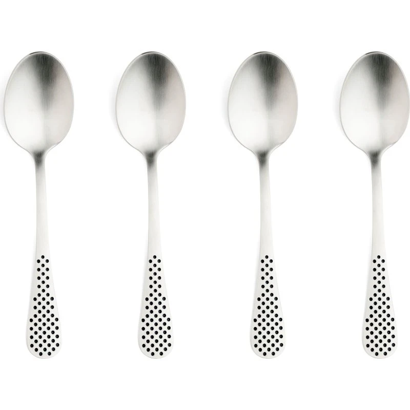 Global Kaffeske 12,5 cm, 4 stk. i rustfrit stål