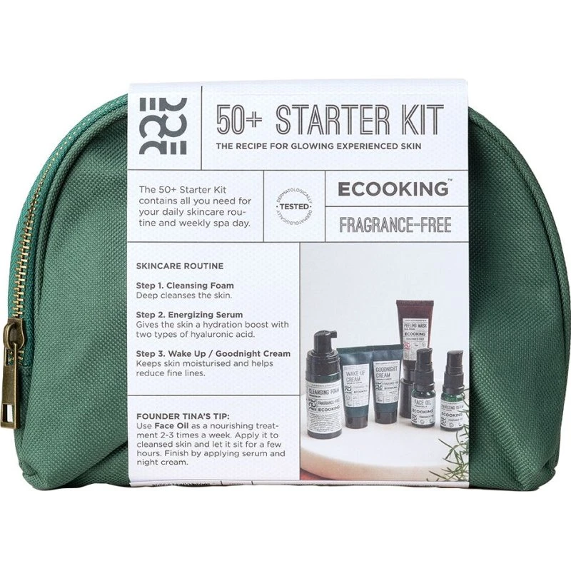 Ecooking 50+ Starterkit – rejsekit til moden hud
