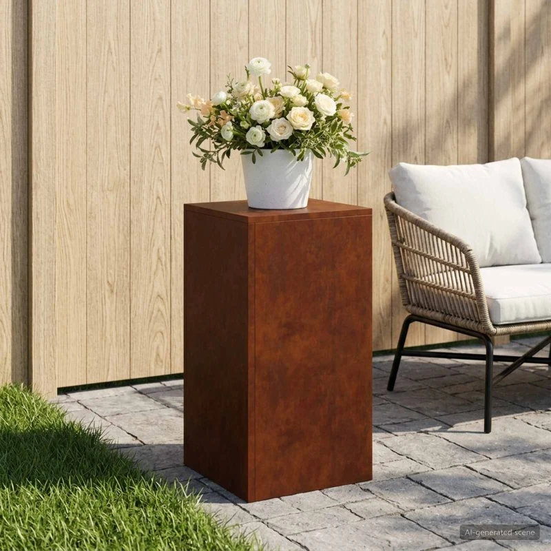 vidaXL Planteholder i Cortenstål 30 x 30 x 60 cm - Rusten finish