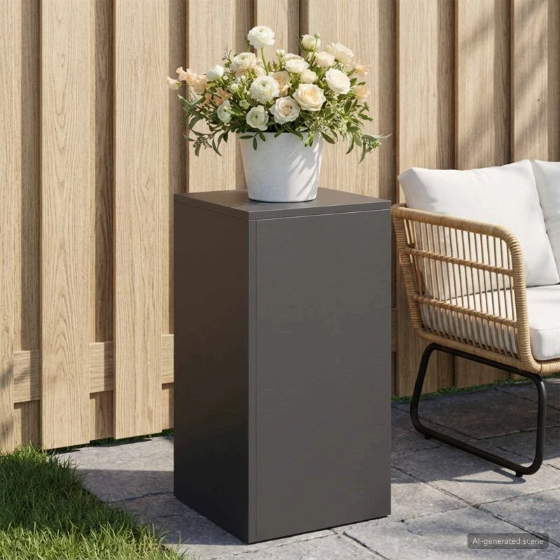 vidaXL Planteholder Sort 30 x 30 x 60 cm i Stål