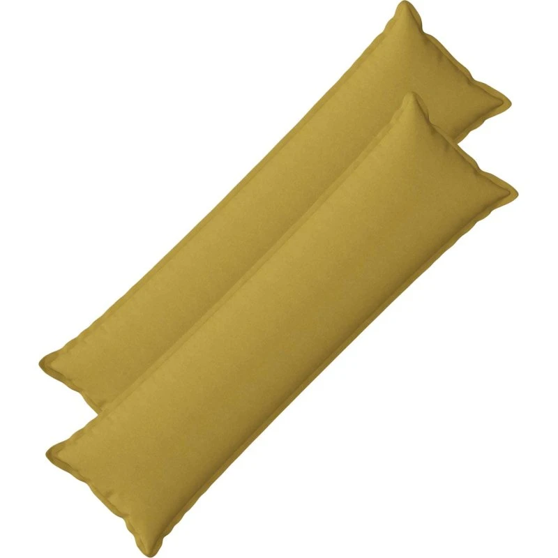 vidaXL HOUTEN Pudesæt 2 stk. - Lysegrøn Faux Linned 40x145 cm
