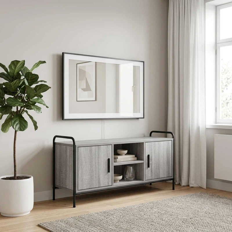 vidaXL TV-skab 99 x 33 x 50 cm Grå Sonoma