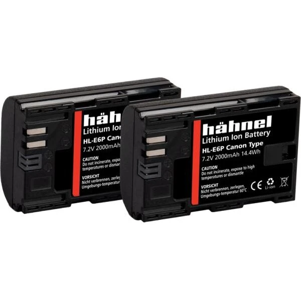 Hähnel Battery Canon HL‑E6P/LP‑E6P Twin Pack 2000mAh