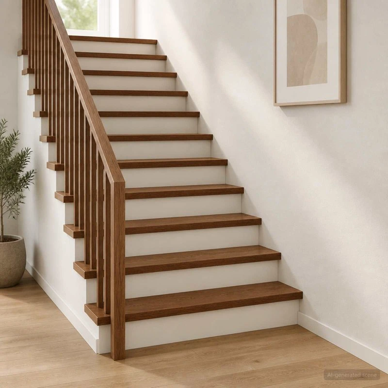 vidaXL Trappetrin i massivt egetræ 20 stk. 90x25x2 cm - Mørk Brun
