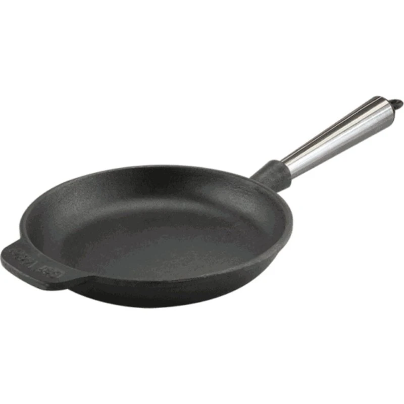 Carl Victor Stegepande i støbejern med stålhåndtag, 18 cm