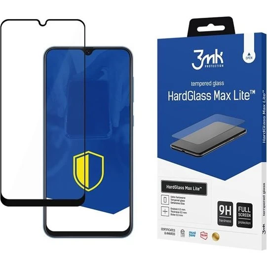 3MK HardGlass Max Lite Black Tempered Glass til Samsung Galaxy A30