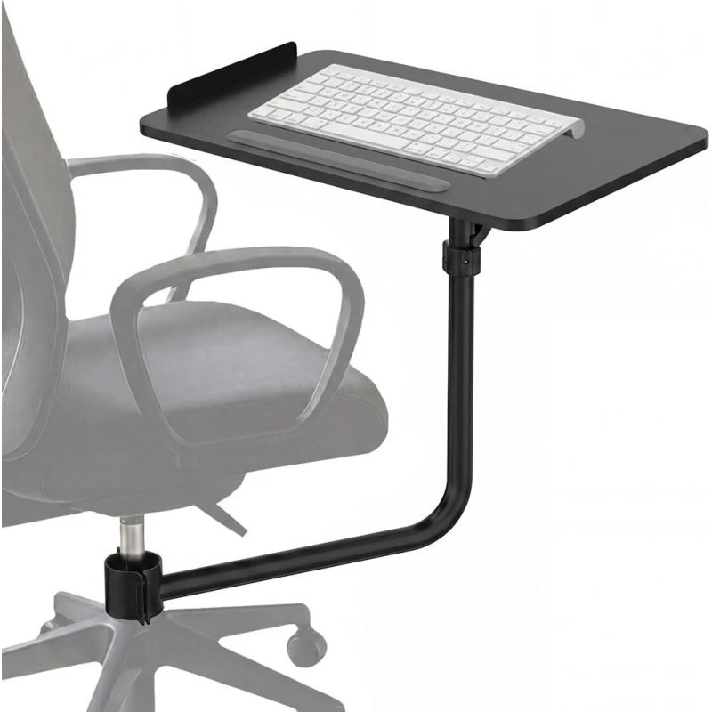 Maclean MC-139 Tastaturbakke til kontorstol - Sort, 66 x 33 cm