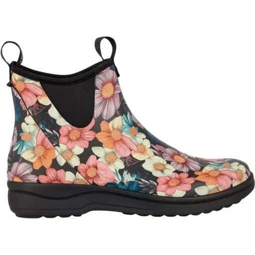 Grenn Comfort Rain Gummistøvler med blomstermotiv