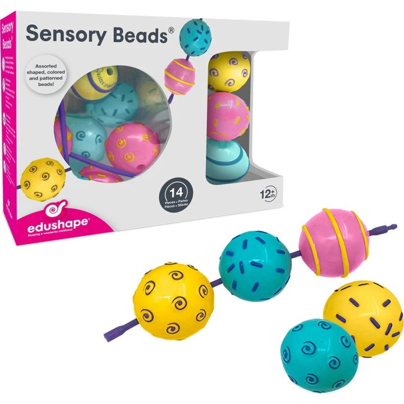 Edushape Sensory Store Tråd Perler På Snor - 14 dele