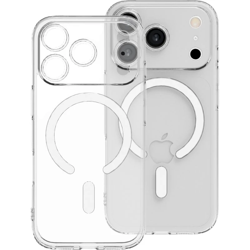 Lippa MagSafe TPU Cover til iPhone 17 Pro & 18 Pro - Gennemsigtig
