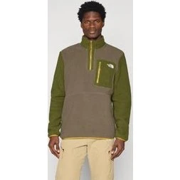 The North Face Yumiori 1/4 Zip Fleece til herre – New Taupe/Woodland Green/Deep Dijon