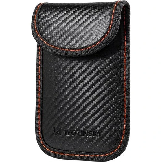 Wozinsky WPB-R14 RFID-blokerende etui til bilnøgler, sort, 14x9 cm