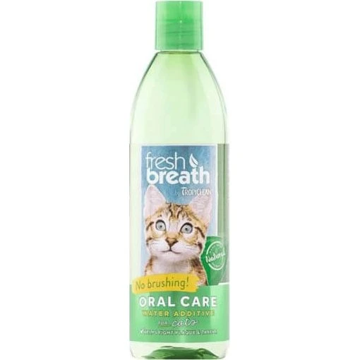 Tropiclean Fresh Breath Dental Health Solution til katte, 473ml