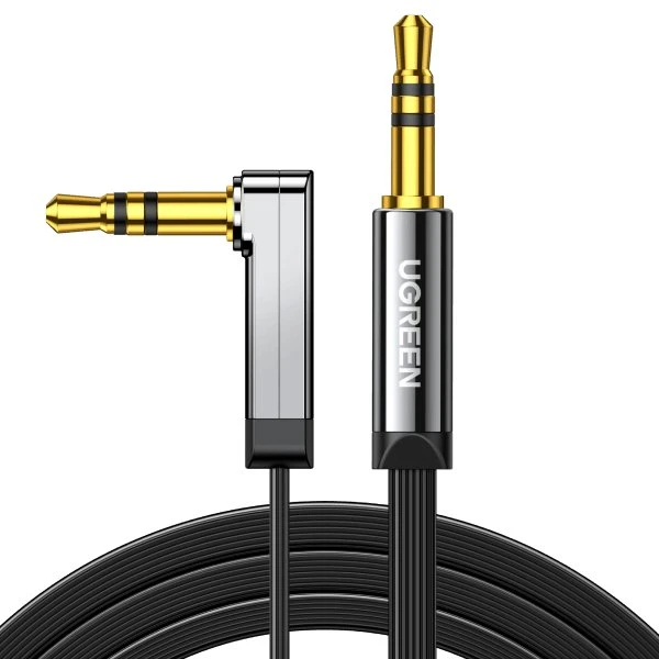 UGREEN 10599 AUX-lydkabel 3.5mm til 3.5mm - 2m - Sølv