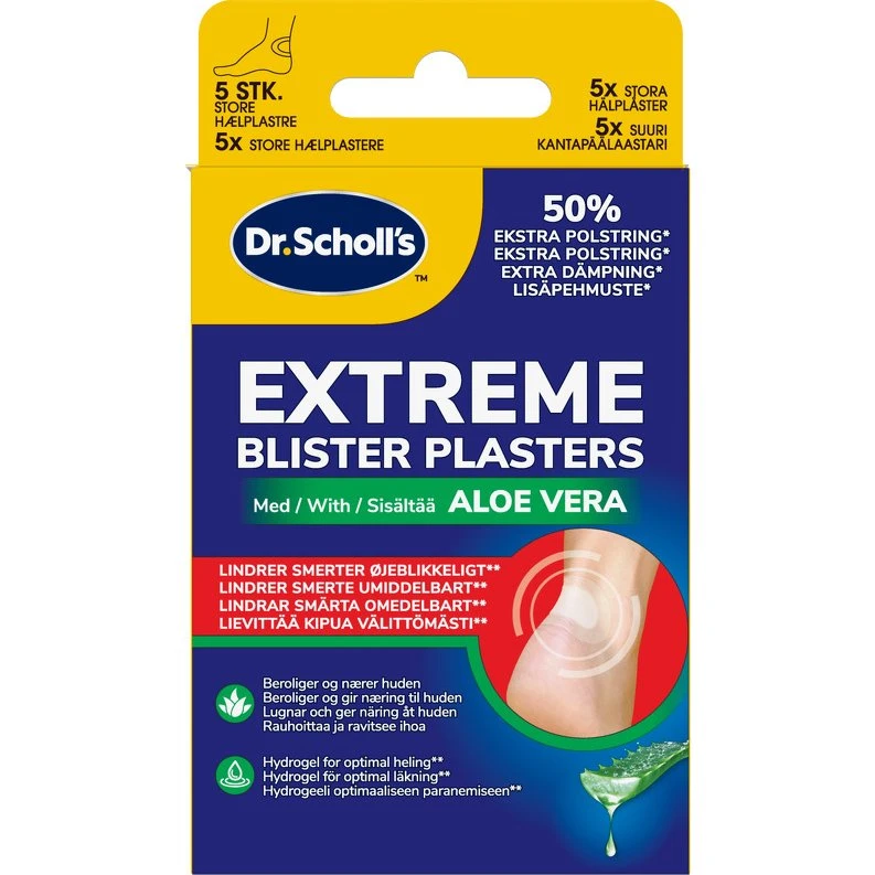 Scholl Ext Blister Plasters med Aloe Vera, 5 stk.