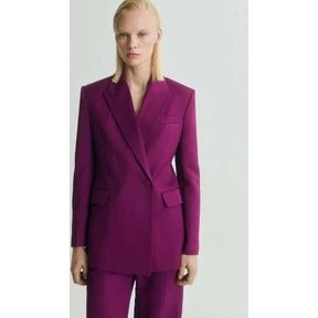 Mango ANNA Double-Breasted Blazer - Pink