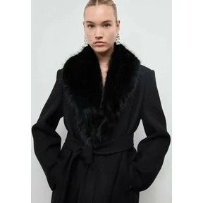 Mango Classic Coat – voksen vinterfrakke, sort